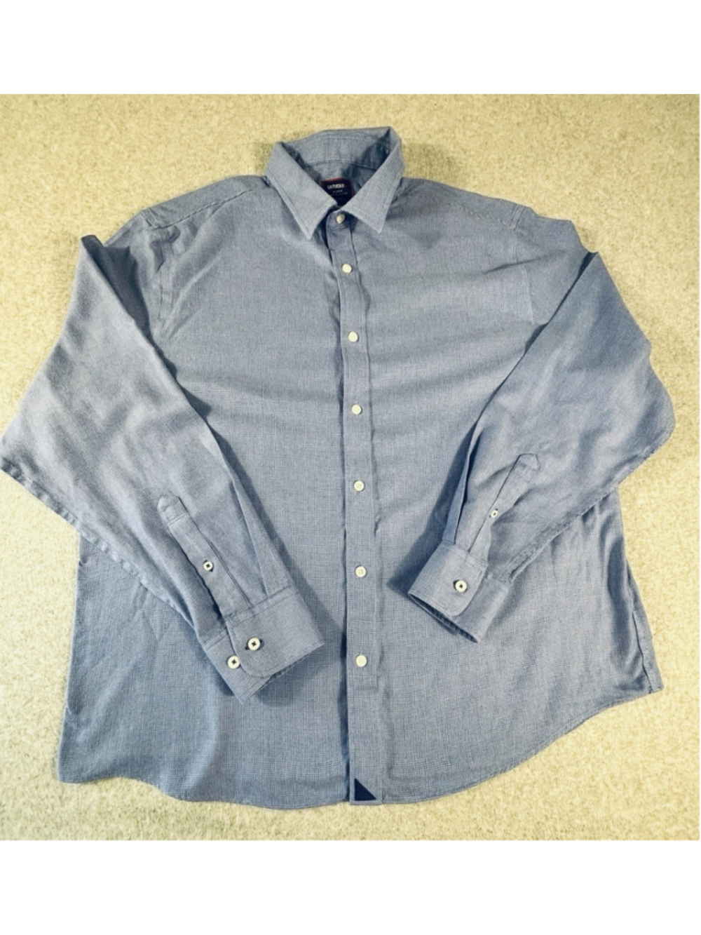 UNTUCKit Venoro WF Shirt Mens XL Blue Relaxed Fit Long Sleeve